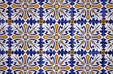 simsearch:400-08962382,k - Detail of Portuguese glazed tiles. Stock Photo - Budget Royalty-Free & Subscription, Code: 400-05689126