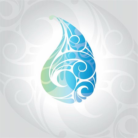 selenamay (artist) - abstract waterdrop card vector illustration Stockbilder - Microstock & Abonnement, Bildnummer: 400-05680308