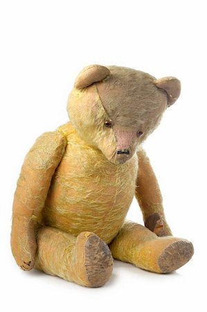 touching old teddy bear Stock Photo - Budget Royalty-Free & Subscription, Code: 400-05680599