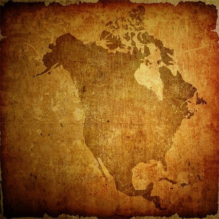 simsearch:400-03950196,k - aged America map vintage artwork for your design Photographie de stock - Aubaine LD & Abonnement, Code: 400-05680723