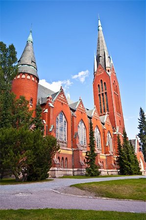 exterior of the Archangel Michael's church in Turku Stock Photo - Budget Royalty-Free & Subscription, Code: 400-05680947