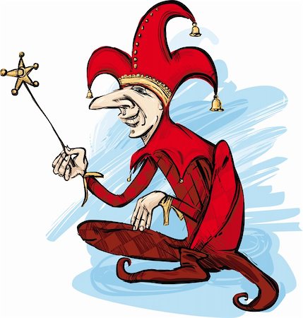 simsearch:400-04848742,k - illustration of court jester in red costume Stock Photo - Budget Royalty-Free & Subscription, Code: 400-05682146