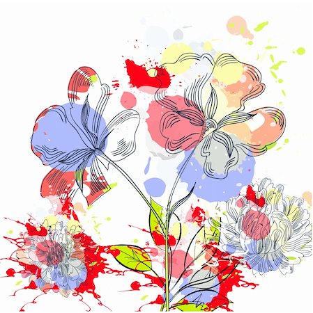 Abstract floral background Stock Photo - Budget Royalty-Free & Subscription, Code: 400-05682610