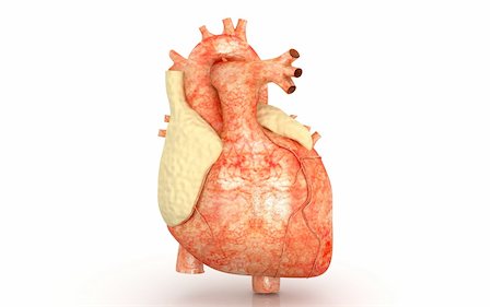 stress cartoon - 3d heart on a white background Stock Photo - Budget Royalty-Free & Subscription, Code: 400-05682690