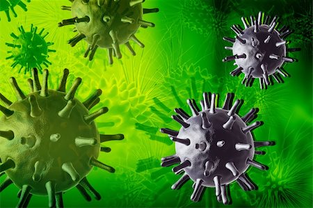 rbhavana (artist) - 3d multi use avian virus in color background Fotografie stock - Microstock e Abbonamento, Codice: 400-05682795