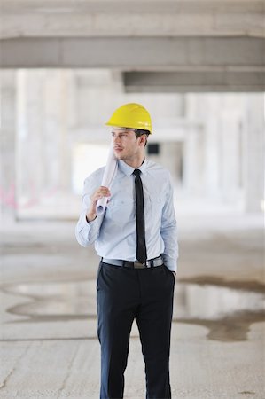 simsearch:400-04616755,k - business man Architect engineer manager at construction site project Stock Photo - Budget Royalty-Free & Subscription, Code: 400-05683623