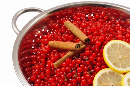 simsearch:400-05713050,k - Red currant berries and ingredients for making jam Stock Photo - Budget Royalty-Free & Subscription, Code: 400-05683752