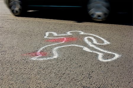 pergamepaper (artist) - man hit by car Photographie de stock - Aubaine LD & Abonnement, Code: 400-05683830