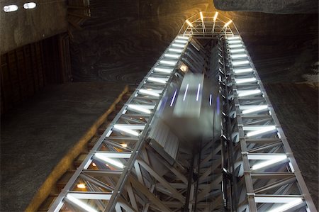 view from the turda salt mine, romania Stock Photo - Budget Royalty-Free & Subscription, Code: 400-05683844