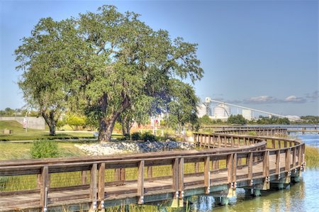 river south carolina - View of Industry from Riverfront Park in North Charleston, SC in HDR Style. Stock Photo - Budget Royalty-Free & Subscription, Code: 400-05694023