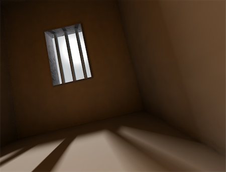 depression free - 3d arquitecture background with bars of a jail Stock Photo - Budget Royalty-Free & Subscription, Code: 400-05694676