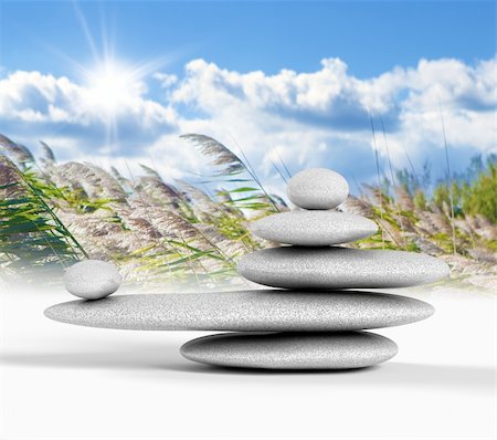 simsearch:400-05175967,k - Zen concept with balanced rocks,sky and nature background Stock Photo - Budget Royalty-Free & Subscription, Code: 400-05694678