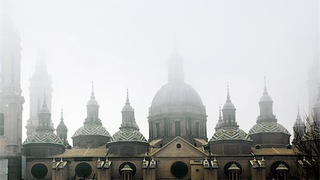 Detail of the domes of ancient architecture with fog Stock Photo - Budget Royalty-Free & Subscription, Code: 400-05694696