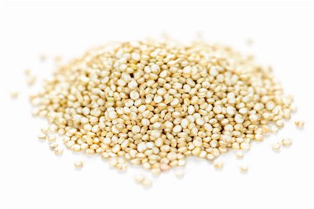 elenathewise (artist) - Pile of quinoa grain on white background Photographie de stock - Aubaine LD & Abonnement, Code: 400-05695781