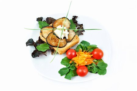sergioua (artist) - Vegetarian breakfast salad on white background. Photographie de stock - Aubaine LD & Abonnement, Code: 400-05696348