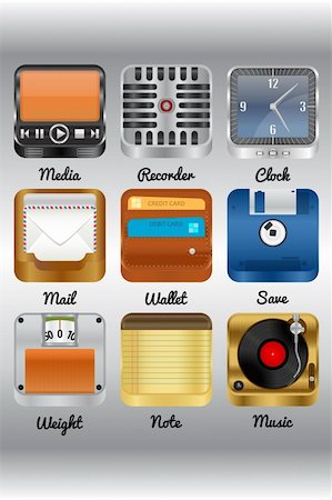 recordar - Icons for mobile devices - android,iphone,ipad,ipod Stock Photo - Budget Royalty-Free & Subscription, Code: 400-05696860