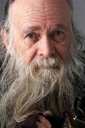 Senior Man With Long Beard Stock Photo - Budget Royalty-Free & Subscription, Code: 400-05696896