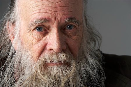 Senior Man With Long Beard Stock Photo - Budget Royalty-Free & Subscription, Code: 400-05696897