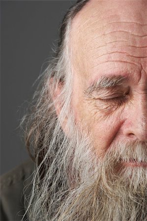 Senior Man With Long Beard Stock Photo - Budget Royalty-Free & Subscription, Code: 400-05696899