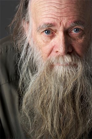 Senior Man With Long Beard Stock Photo - Budget Royalty-Free & Subscription, Code: 400-05696905