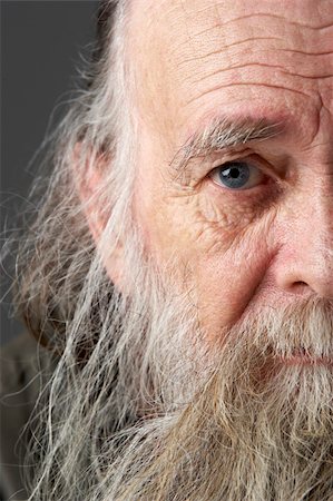 Senior Man With Long Beard Stock Photo - Budget Royalty-Free & Subscription, Code: 400-05696903