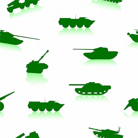 Tank Weapon seamless wallpaper Stock Photo - Budget Royalty-Free & Subscription, Code: 400-05697128