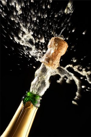 popping champagne cork - Popping Champagne Cork Stock Photo - Budget Royalty-Free & Subscription, Code: 400-05697508