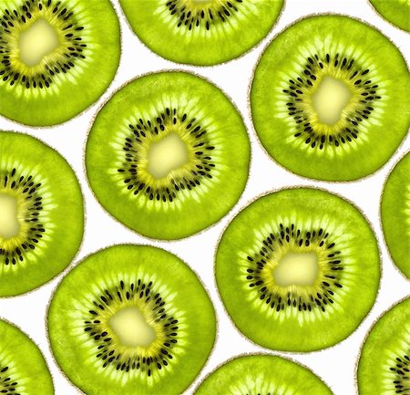 Fresh juicy kiwi slices background Stock Photo - Budget Royalty-Free & Subscription, Code: 400-05699297