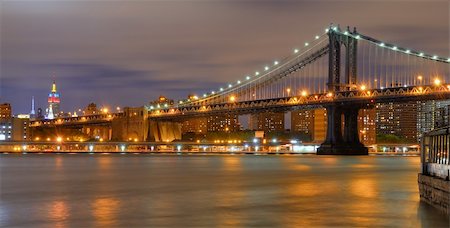Williamsburgh Bridge viewed from Brooklyn in New York City. Stock Photo - Budget Royalty-Free & Subscription, Code: 400-05690203