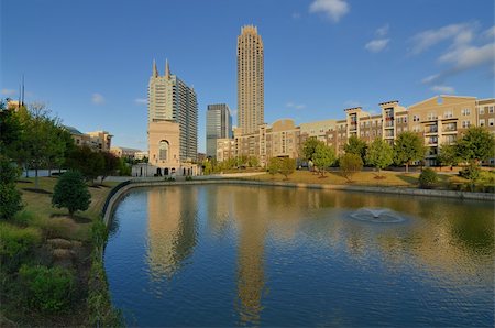 Millennium Gate at Atlantic Station in Midtown Atlanta, Georgia, USA. Stock Photo - Budget Royalty-Free & Subscription, Code: 400-05690213