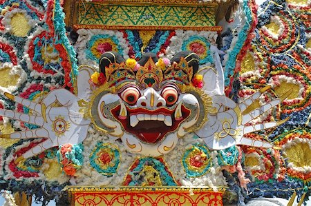 Decoration for the cremation ceremony in Ubud, Bali Stock Photo - Budget Royalty-Free & Subscription, Code: 400-05690317