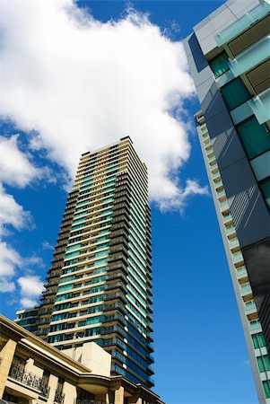 Modern executive apartments in a large metropolitan city Stock Photo - Budget Royalty-Free & Subscription, Code: 400-05690605