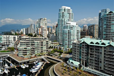 View of the Vancouver waterfront skyline in British Columbia, Canada. Stock Photo - Budget Royalty-Free & Subscription, Code: 400-05690895