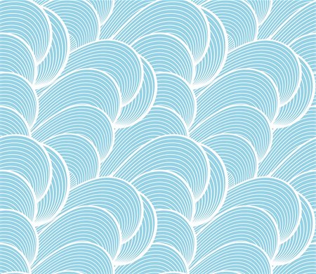 abstract lovely wave seamless pattern vector illustration Stock Photo - Budget Royalty-Free & Subscription, Code: 400-05692199