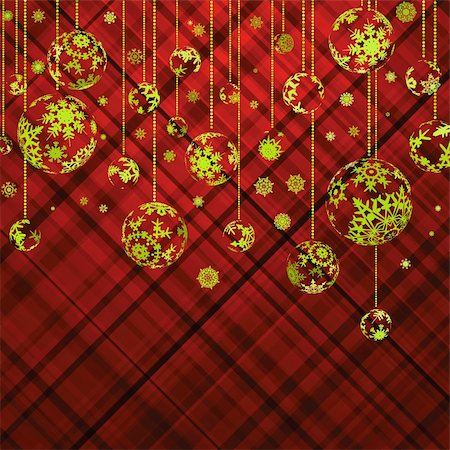 simsearch:400-04264886,k - Christmas background with baubles. EPS 8 vector file included Foto de stock - Royalty-Free Super Valor e Assinatura, Número: 400-05692447