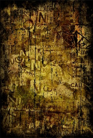 dirty graffiti - Grunge textured background with old torn newspapers Stock Photo - Budget Royalty-Free & Subscription, Code: 400-05692537
