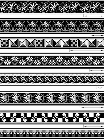 seamless ornaments in the Greek style in a vector Stock Photo - Budget Royalty-Free & Subscription, Code: 400-05692736