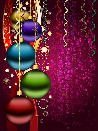 Christmas background Fotografie stock - Microstock e Abbonamento, Codice: 400-05693018