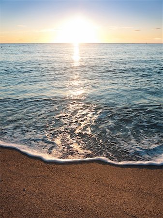 summer beach abstract - sea â??â??wave with the sunset over the sea Photographie de stock - Aubaine LD & Abonnement, Code: 400-05693194