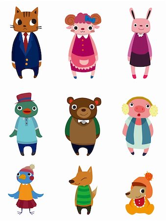 simsearch:400-04355492,k - cartoon animal icons Stock Photo - Budget Royalty-Free & Subscription, Code: 400-05693251