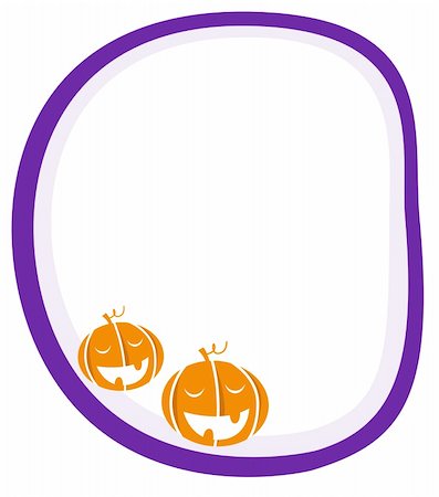 simsearch:400-05241823,k - Blank banner with Halloween Pumpkin heads. Vector background. Photographie de stock - Aubaine LD & Abonnement, Code: 400-05693529