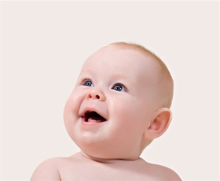 little child baby smiling closeup portrait Stock Photo - Budget Royalty-Free & Subscription, Code: 400-05693690