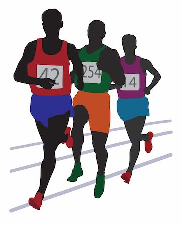 Running mans. Vector illustration for you design Stock Photo - Budget Royalty-Free & Subscription, Code: 400-05693858