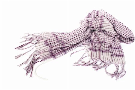 ruzanna (artist) - Pink female scarf isolated on white background. Fotografie stock - Microstock e Abbonamento, Codice: 400-05704946