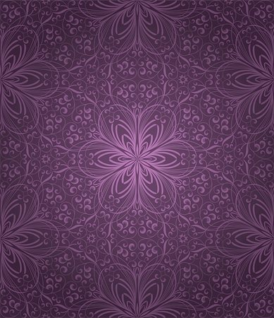 damask vector - Seamless floral pattern. Vector illustration. Stock Photo - Budget Royalty-Free & Subscription, Code: 400-05705487