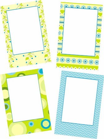 simsearch:400-07213531,k - Template photo frames, vector illustration Foto de stock - Super Valor sin royalties y Suscripción, Código: 400-05705627