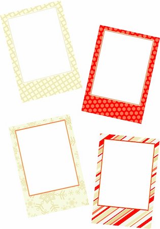 Template photo frames, vector illustration Stock Photo - Budget Royalty-Free & Subscription, Code: 400-05705633