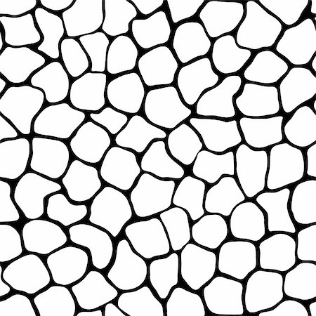 Vector seamless monochrome texture - a pattern of irregular cells Stock Photo - Budget Royalty-Free & Subscription, Code: 400-05705947