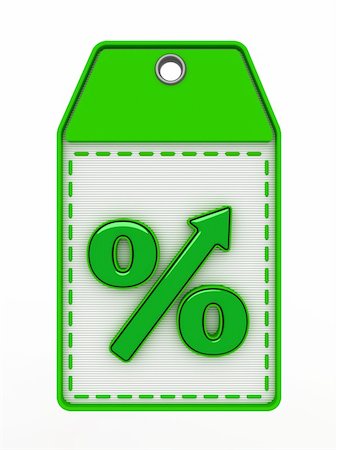 simsearch:400-05676771,k - The green sign of percent designating increase Photographie de stock - Aubaine LD & Abonnement, Code: 400-05706328