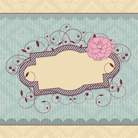 abstract royal ornate vintage frame vector illustration Stock Photo - Budget Royalty-Free & Subscription, Code: 400-05706341